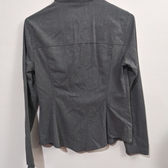 Necessary Objects Grey Button Down - Picture 3 of 4